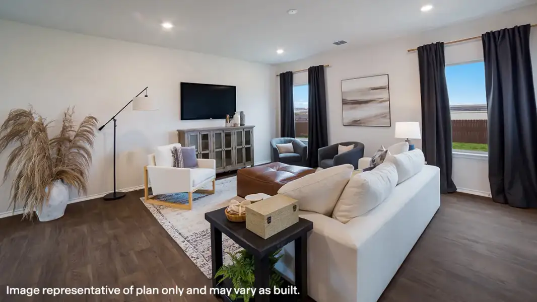 Furnished interior in a model home at Weatherwood in San Antonio (Image 7).