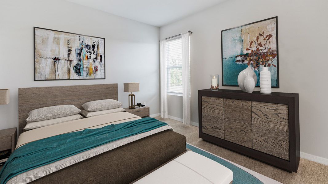 Furnished interior in a model home at Cape Coral Water & Sewer in Cape Coral (Image 25).