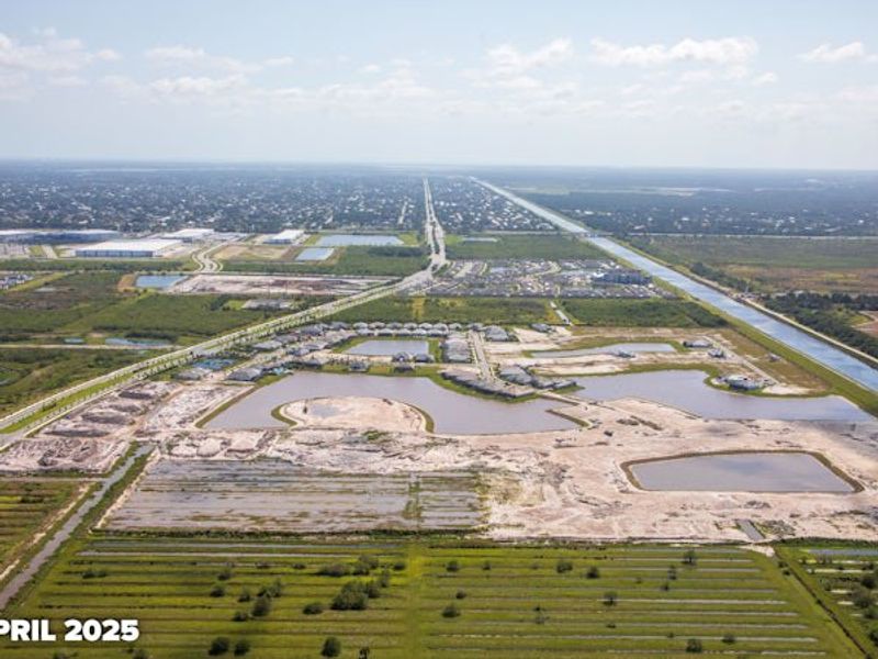 Site preparation and early development at BELTERRA in Port St. Lucie, FL (Image 101).