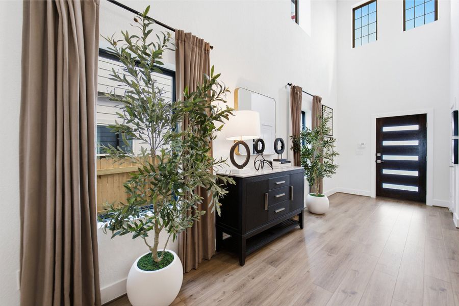 Furnished interior in a model home at Lone Oak in San Antonio (Image 6).
