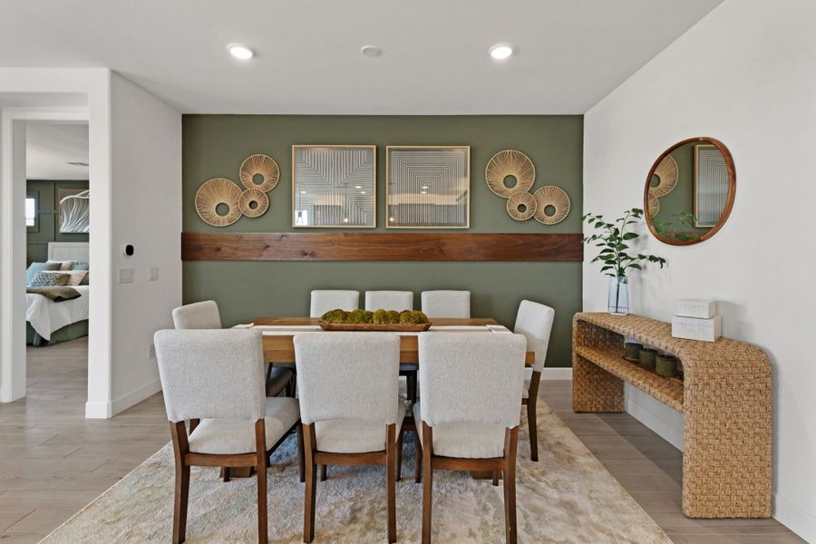 Furnished interior in a model home at Alamar At Rocking K in Tucson (Image 7). Furnished interior in a model home at Alamar At Rocking K in Tucson (Image 7).