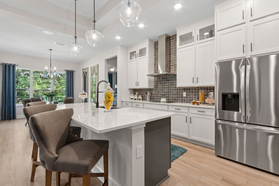Furnished interior in a model home at Katie Cove in Jacksonville (Image 17).