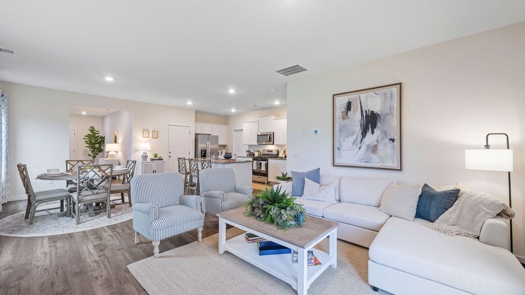 Furnished interior in a model home at Prairie Pass in Apison (Image 9).