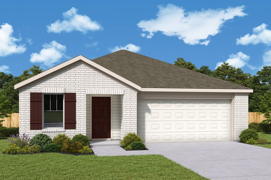 Front exterior of a home in the Crighton Cove community, located in Conroe, TX (Image 3).