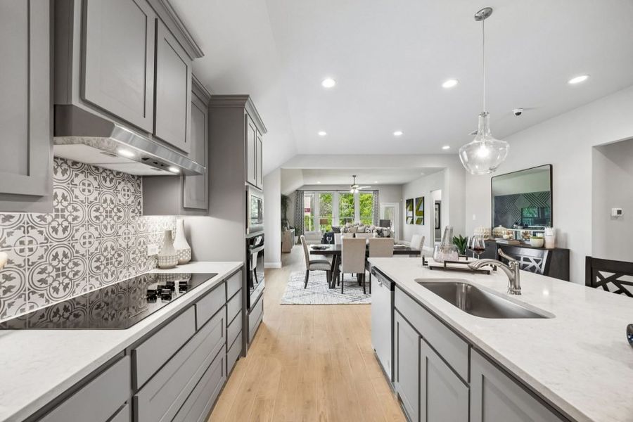 Furnished interior in a model home at Mercer Meadows in Royse City (Image 9).