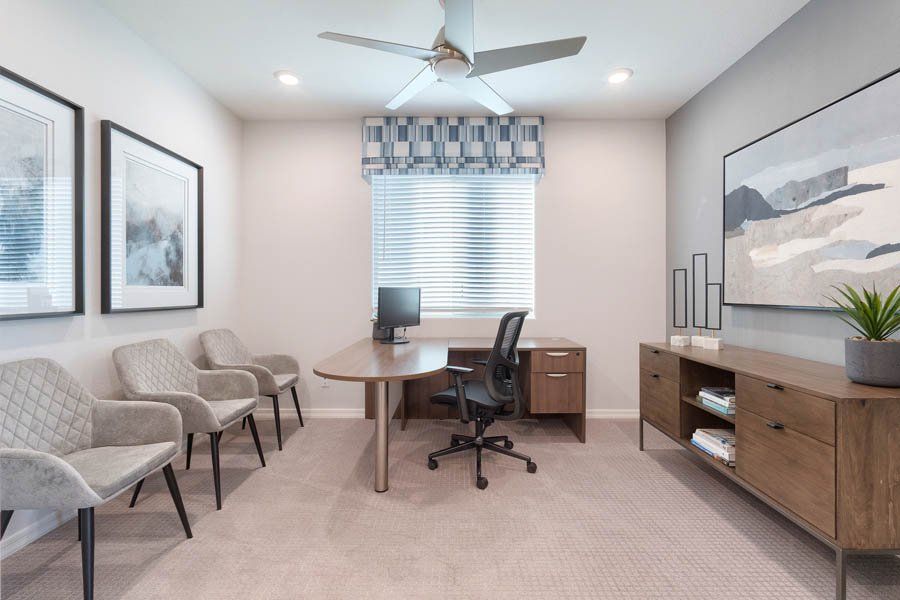Furnished interior in a model home at Ryder Ranch in Surprise (Image 35).