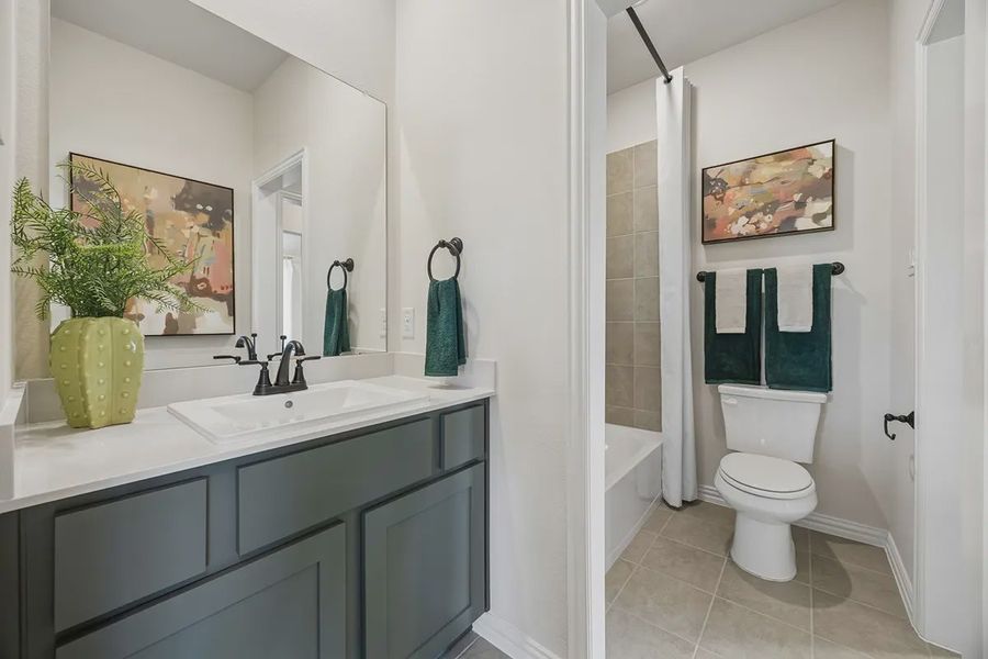 Furnished interior in a model home at Westpoint Park in Fort Worth (Image 30).