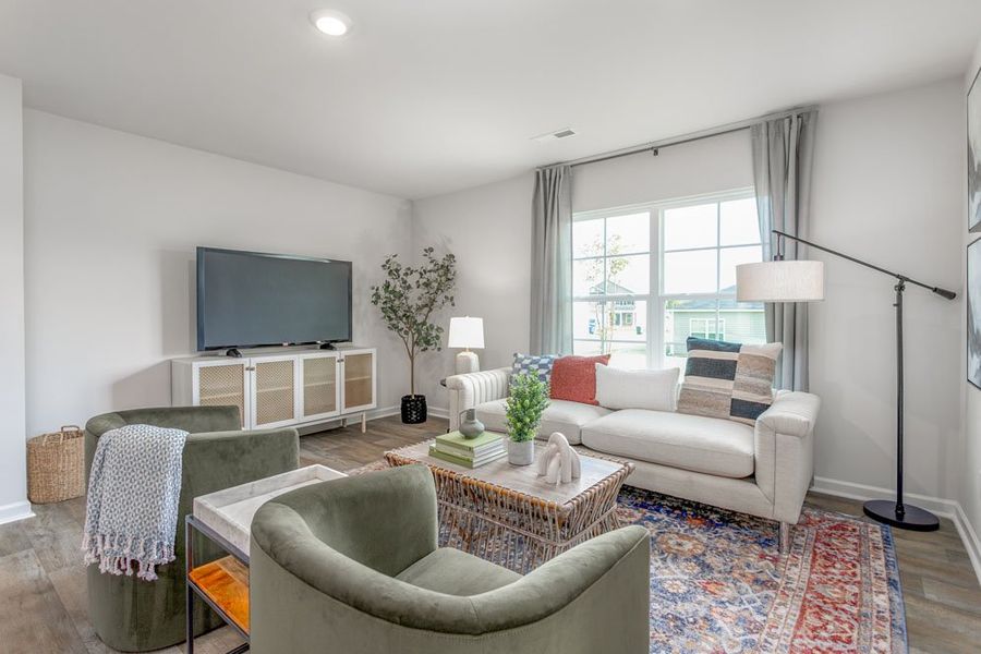 Furnished interior in a model home at River's Edge in Mayodan (Image 26).