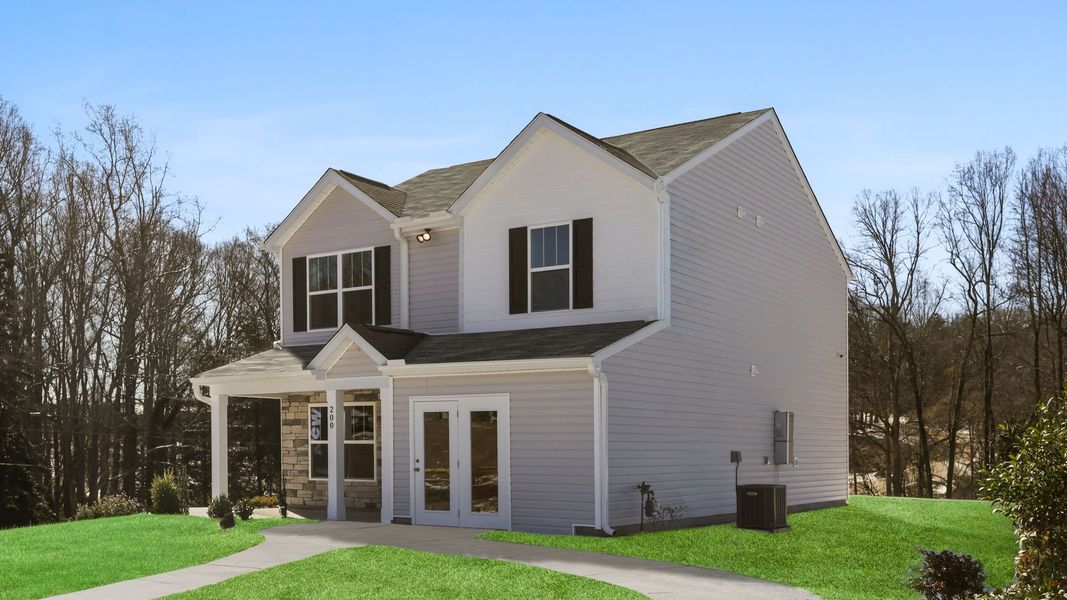 Front exterior of a home in the Village Grove community, located in Greenville, SC (Image 4).