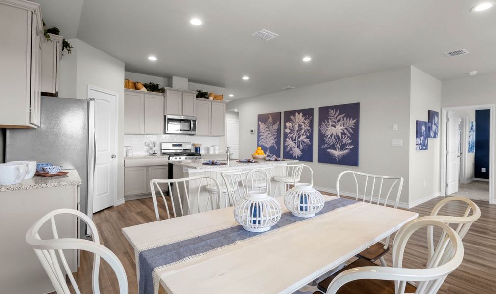 Furnished interior in a model home at Somerset at Sinton in Sinton (Image 27).