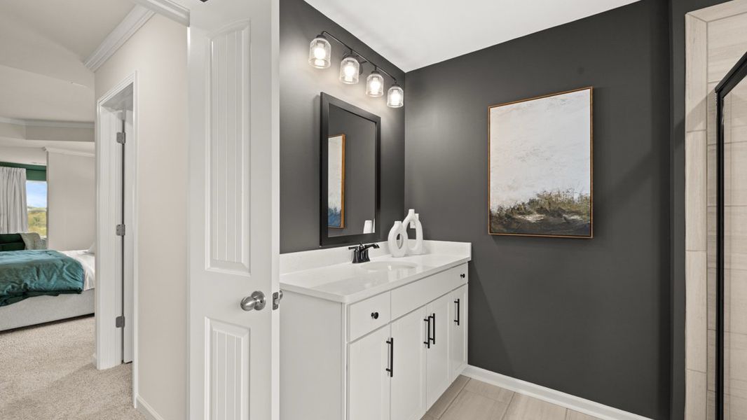 Furnished interior in a model home at Haven Abbey in Cumming (Image 55).