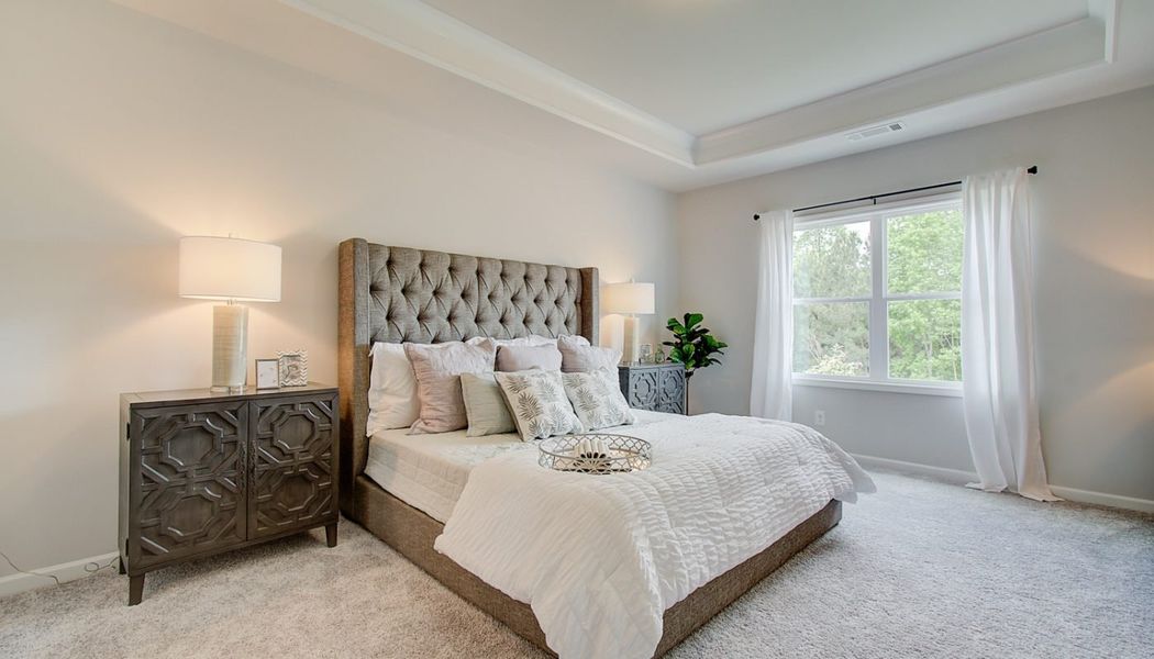 Furnished interior in a model home at Millstone at Mundy Mill in Gainesville (Image 18). Furnished interior in a model home at Millstone at Mundy Mill in Gainesville (Image 18).