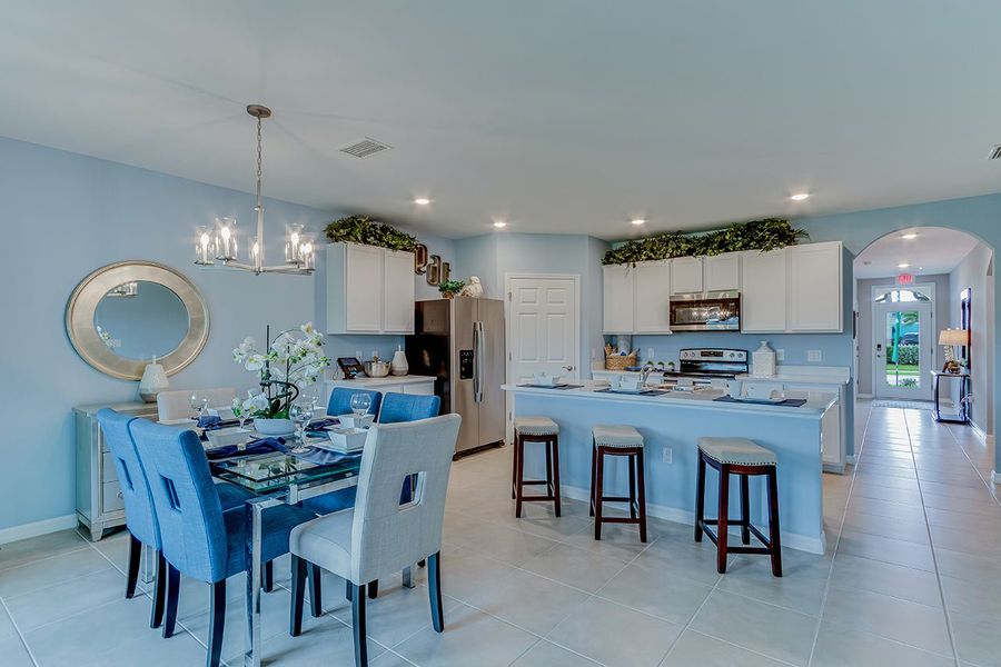 Furnished interior in a model home at San Carlos Spot Lots in Fort Myers (Image 6). Furnished interior in a model home at San Carlos Spot Lots in Fort Myers (Image 6).