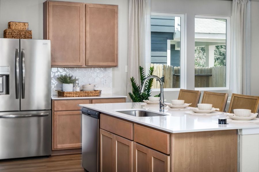 Furnished interior in a model home at Applewhite Meadows in San Antonio (Image 33).
