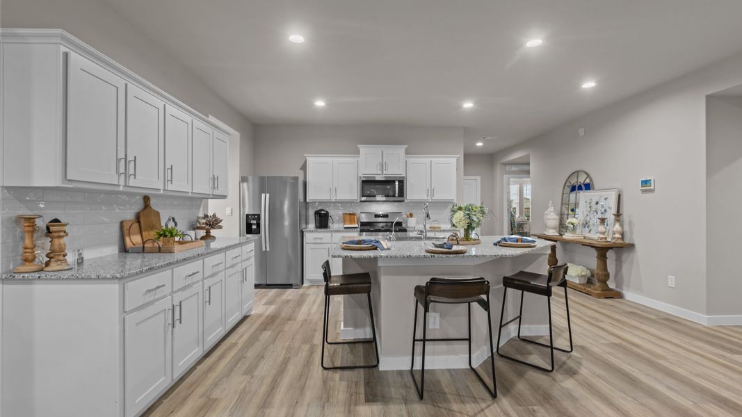 Furnished interior in a model home at Homestead at Parks Bell Ranch in Odessa (Image 6).