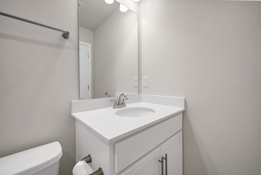 Furnished interior in a model home at Percival Village in Columbia (Image 27).