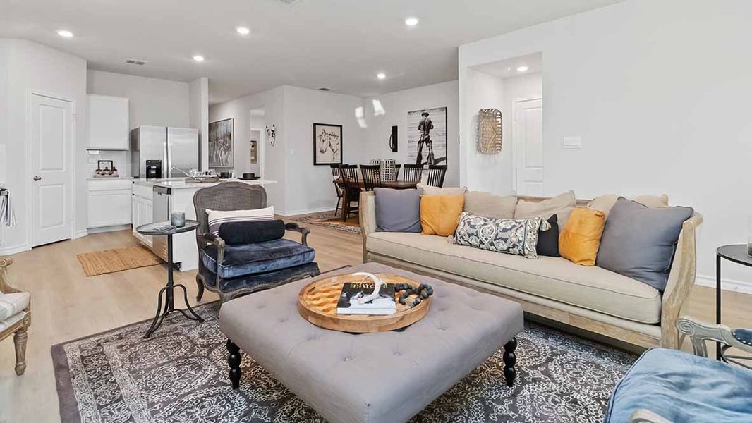 Furnished interior in a model home at The Birch at Spencer Ranch in Boerne (Image 9).