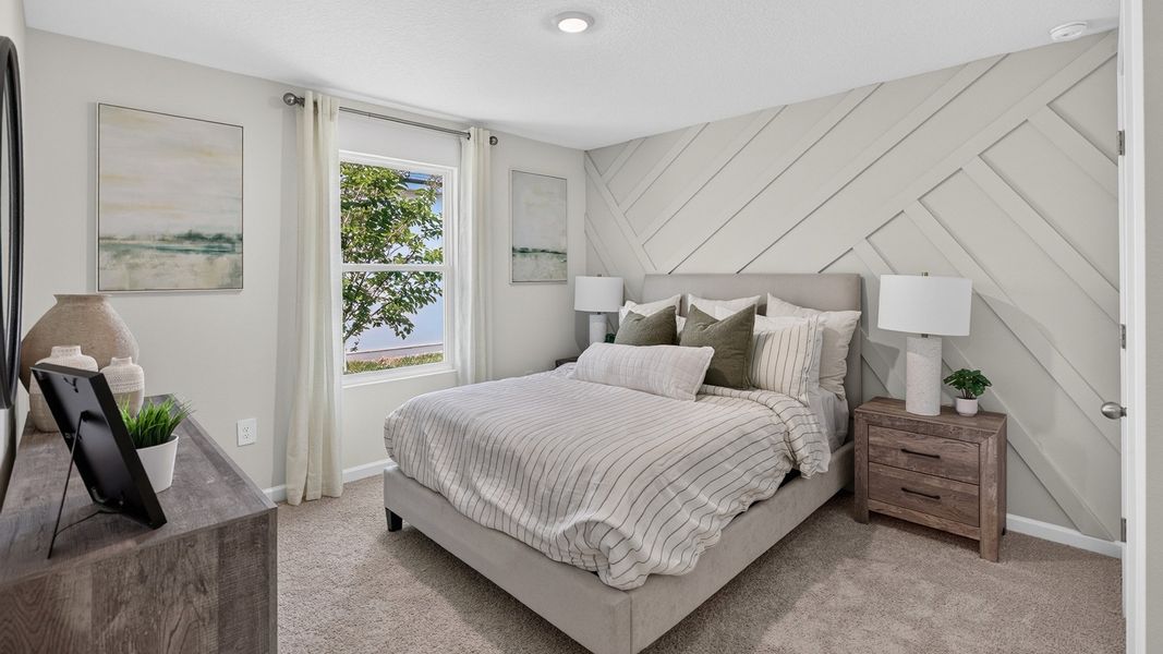 Furnished interior in a model home at Bridle Creek in Jacksonville (Image 32).