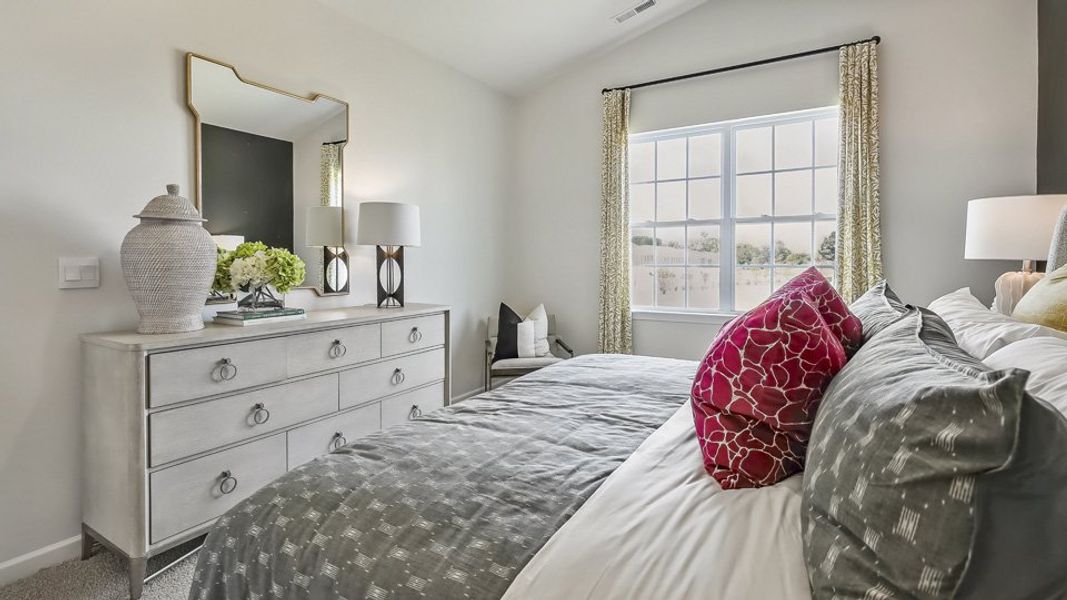 Furnished interior in a model home at The Reserve at Prestleigh in Wake Forest (Image 62).