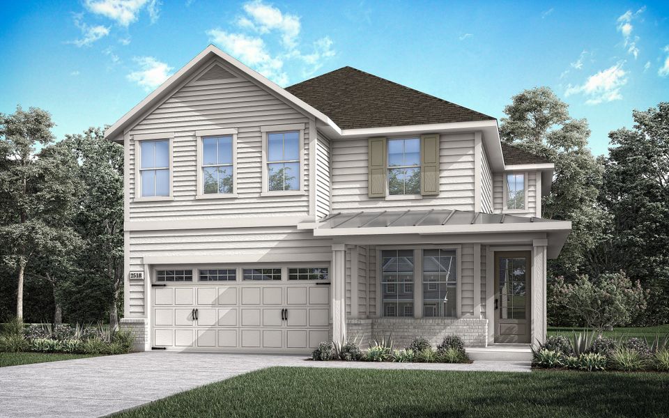 Front exterior of a home in the Landmark community, located in Denton, TX (Image 15).