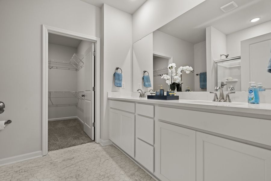 Furnished interior in a model home at The Grove in Florence (Image 12).