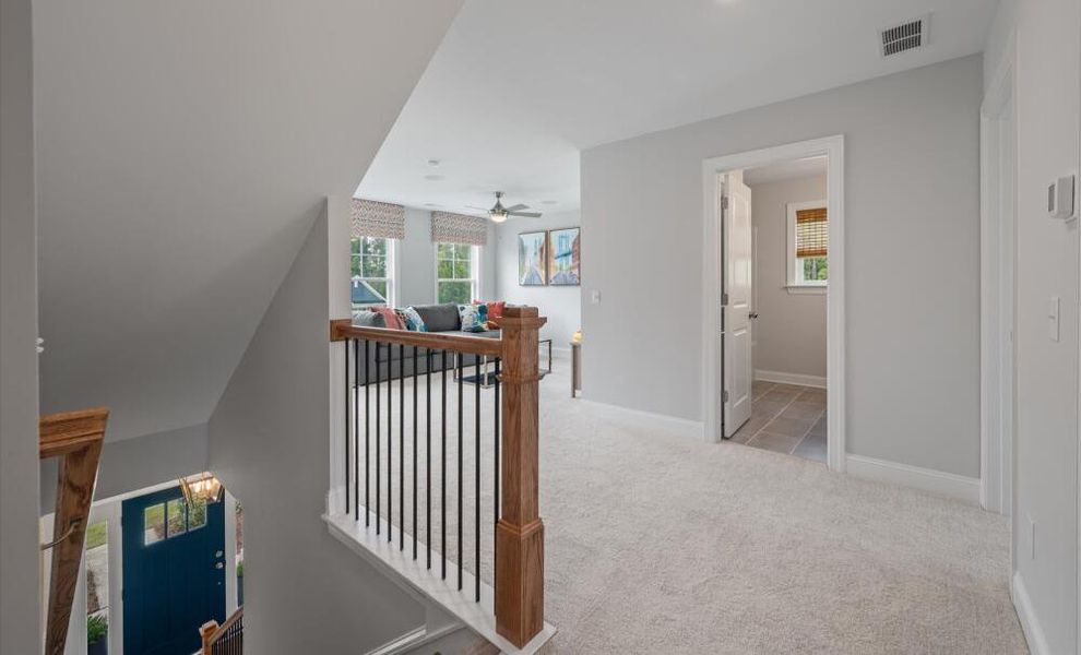 Furnished interior in a model home at Parker's Preserve in Ridgeville (Image 31).