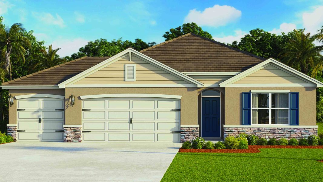 Front exterior of a home in the Bradbury Estates community, located in Sanford, FL (Image 1). Front exterior of a home in the Bradbury Estates community, located in Sanford, FL (Image 1).
