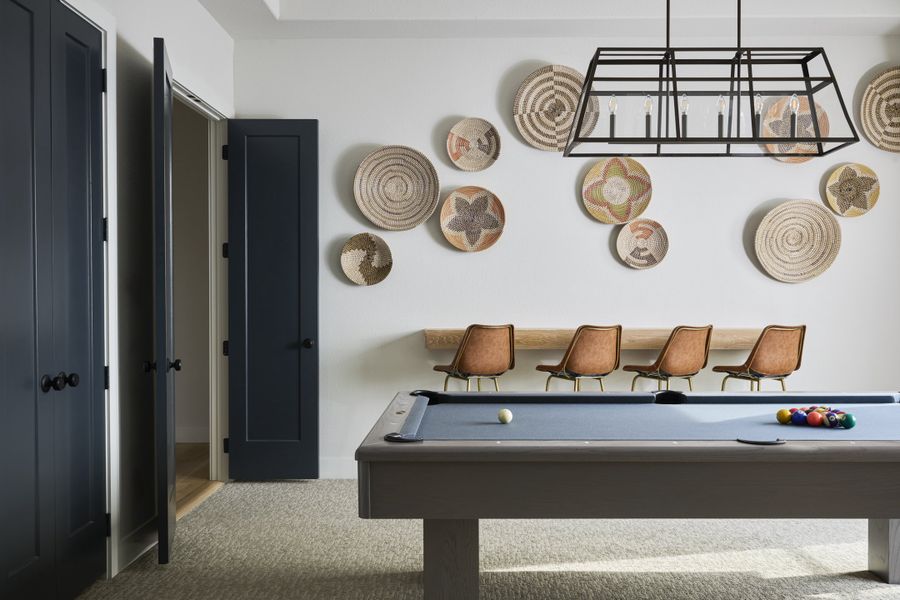 Furnished interior in a model home at Whitestone Estates in Parker (Image 27).