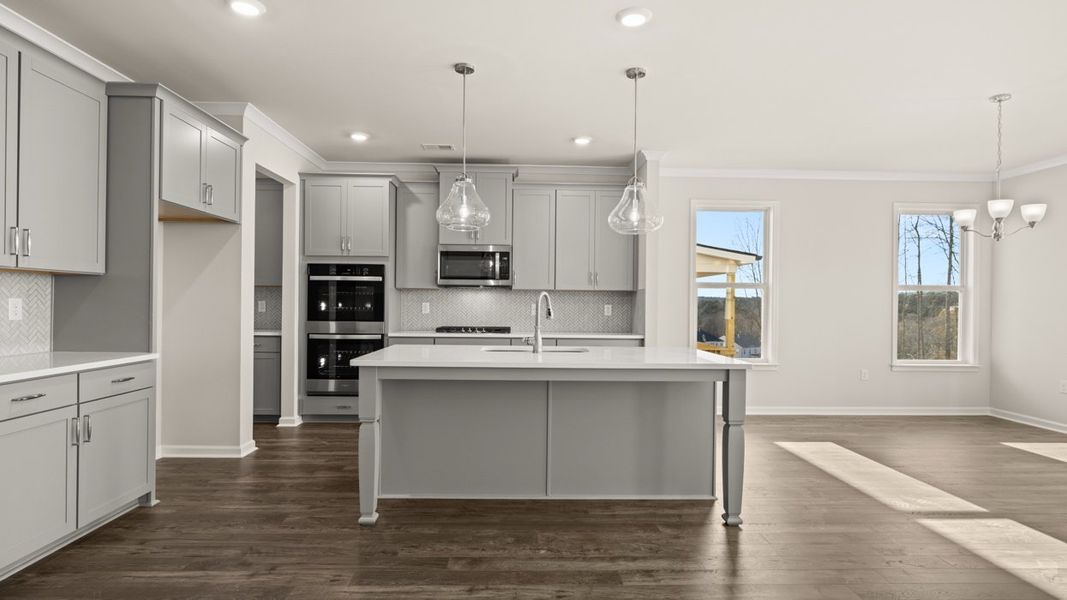 Furnished interior in a model home at Water Oak Estates in Lawrenceville (Image 36).