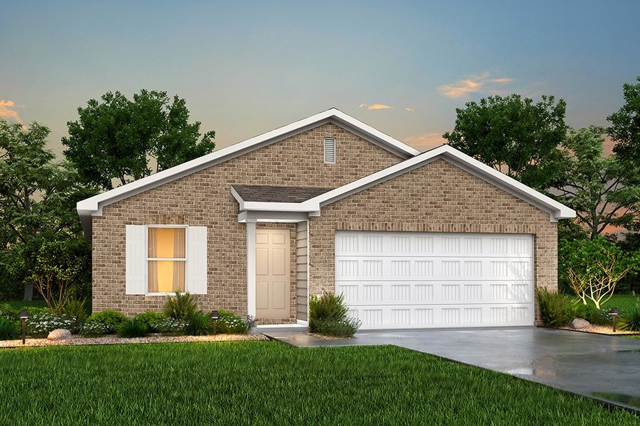 Front exterior of a home in the The Quarry community, located in Cuero, TX (Image 7).