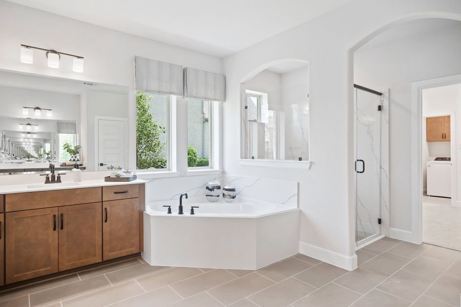 Furnished interior in a model home at Heath Golf and Yacht Club in Heath (Image 10).