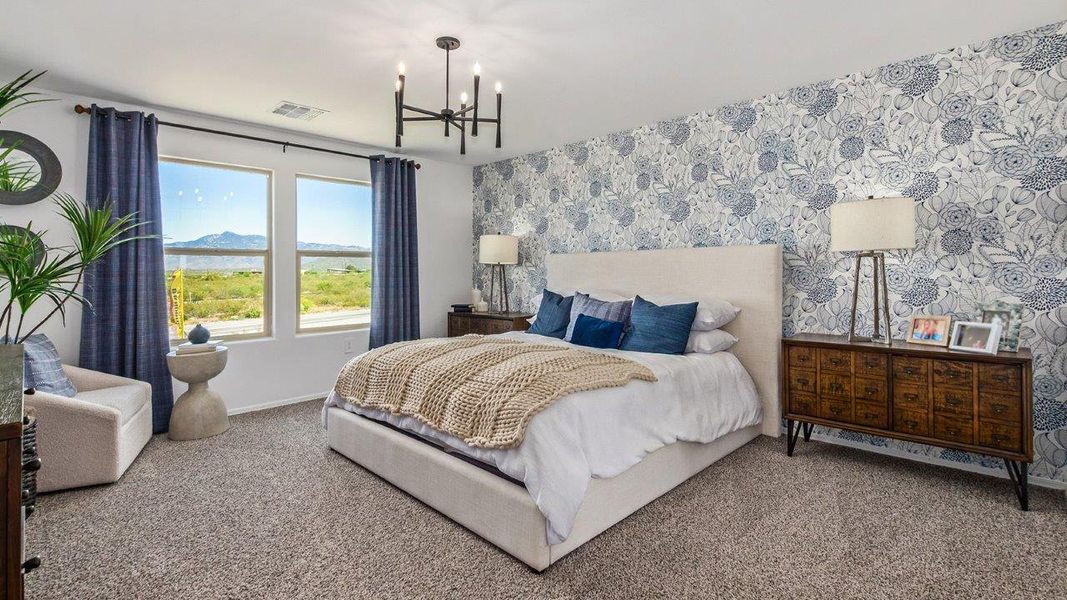 Furnished interior in a model home at Hanson Ridge in Vail (Image 29).