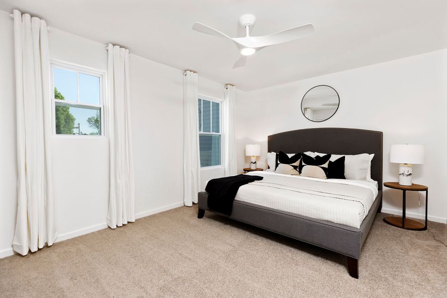 Furnished interior in a model home at Westbrook Falls Townhomes in Greensboro (Image 7).
