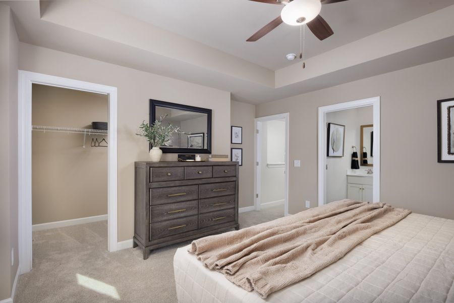 Furnished interior in a model home at Holly View in Greenville (Image 19).