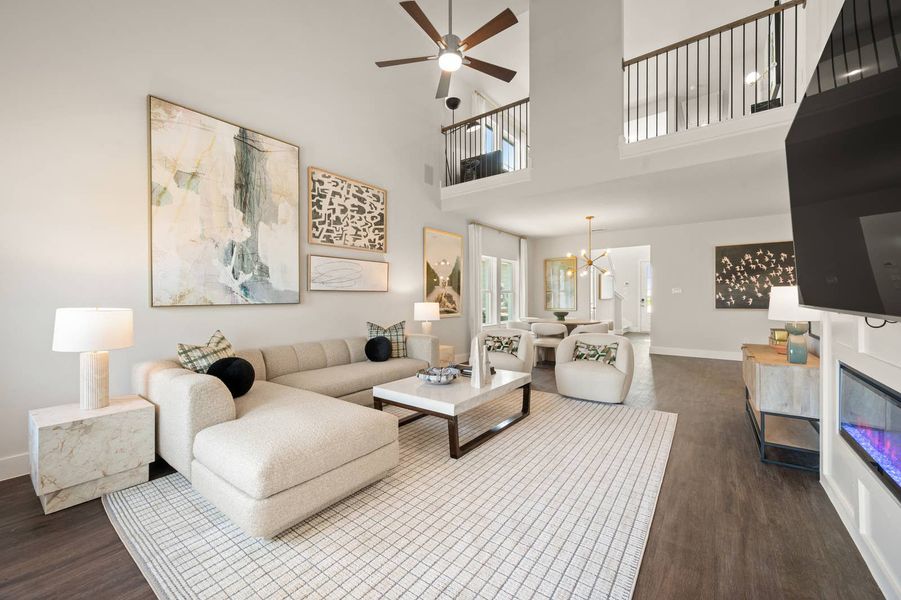 Furnished interior in a model home at Solterra in Mesquite (Image 13).