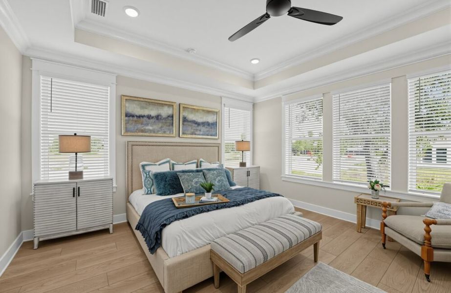 Furnished interior in a model home at King's Landing in Panama City (Image 18). Furnished interior in a model home at King's Landing in Panama City (Image 18).