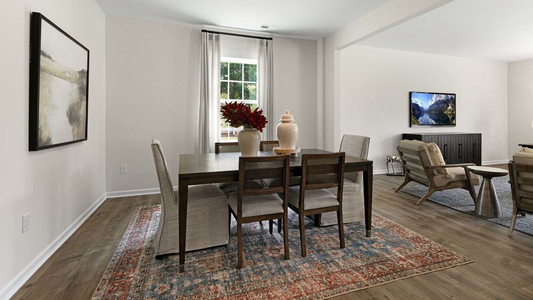 Furnished interior in a model home at Forest Creek in Winston-Salem (Image 9).