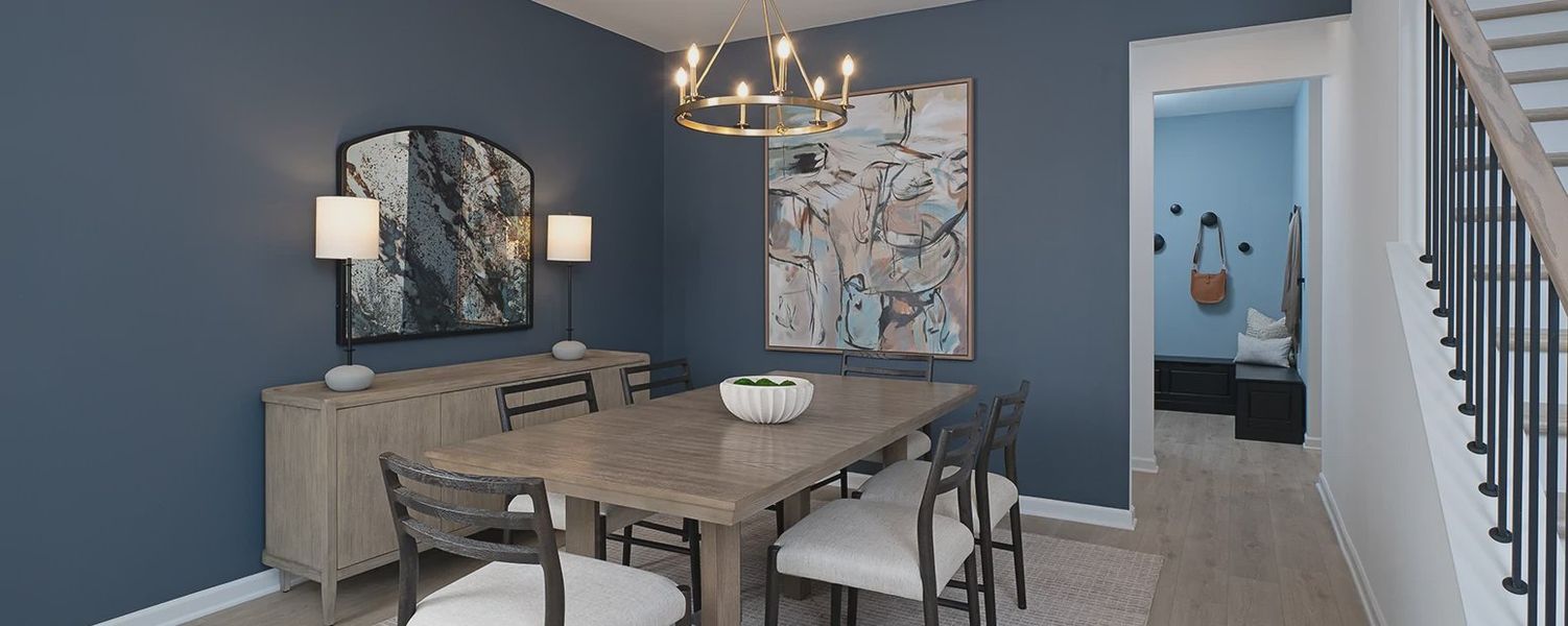 Furnished interior in a model home at Eastlyn Crossing in Flowery Branch (Image 8).