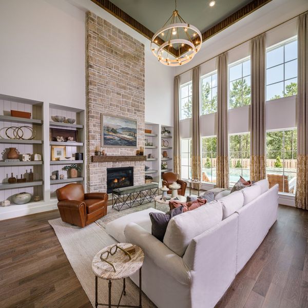 Furnished interior in a model home at Colton in Todd Mission (Image 7).