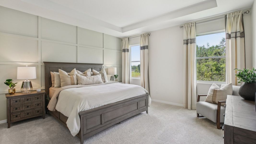 Furnished interior in a model home at Angeline in Land O' Lakes (Image 31). Furnished interior in a model home at Angeline in Land O' Lakes (Image 31).