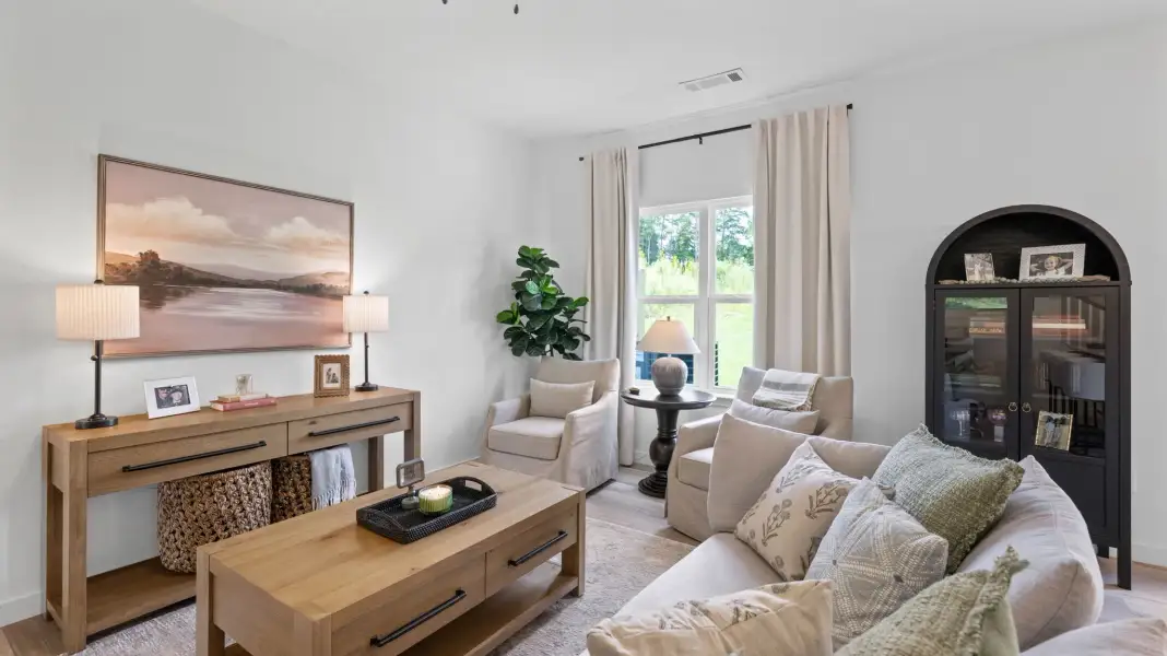 Furnished interior in a model home at The Eleuthera in Chattanooga (Image 3).