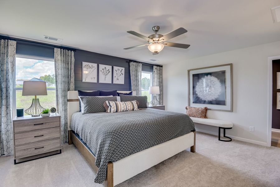 Peaceful, spacious primary bedrooms that feel like a true retreat Peaceful, spacious primary bedrooms that feel like a true retreat