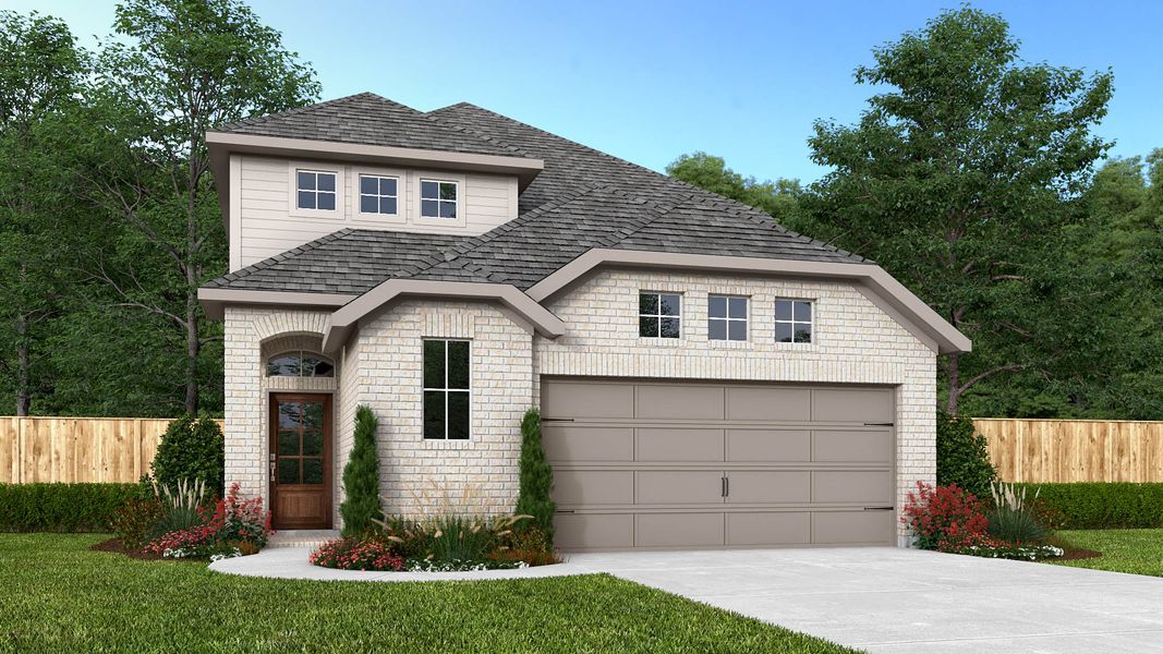 Front exterior of a home in the Veranda community, located in San Antonio, TX (Image 4).