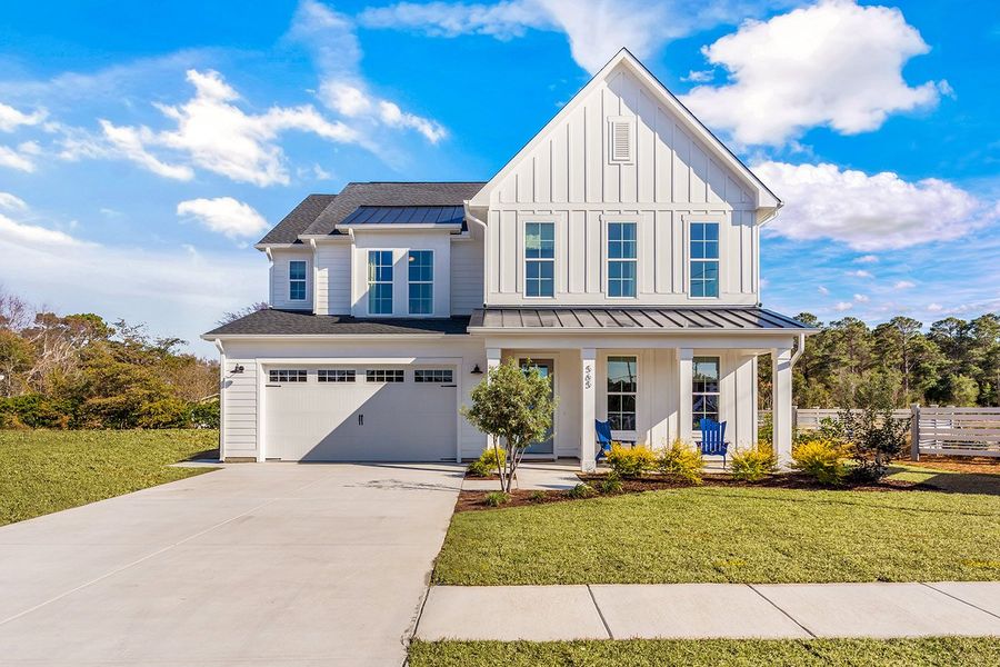 Front exterior of a home in the Windwater community, located in Hampstead, NC (Image 22). Front exterior of a home in the Windwater community, located in Hampstead, NC (Image 22).