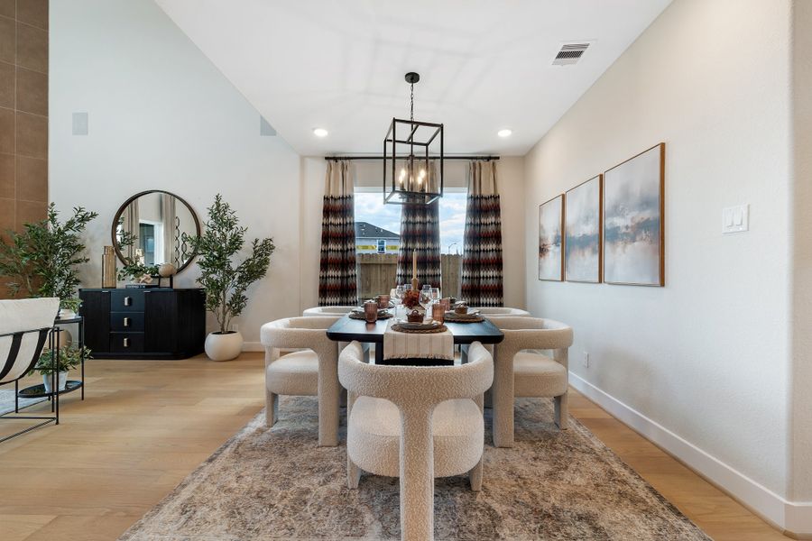 Furnished interior in a model home at Creekhaven in Iowa Colony (Image 12).