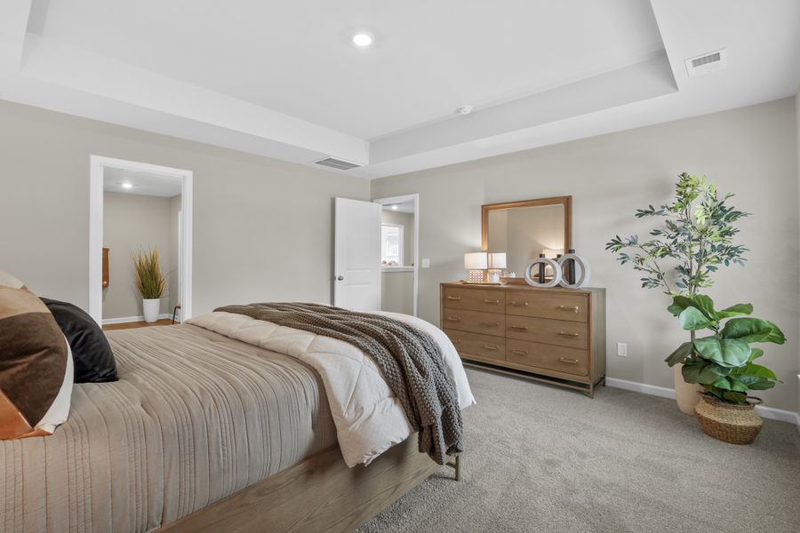 Furnished interior in a model home at Crystal Downs in Sumter (Image 19).