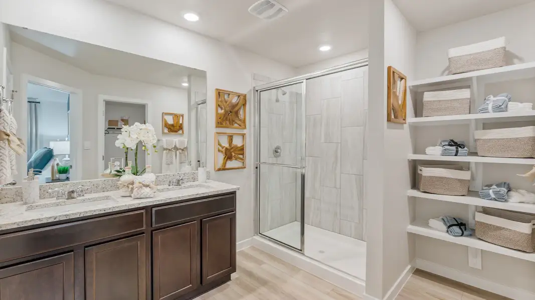 Furnished interior in a model home at Heritage Crossing in Corpus Christi (Image 17). Furnished interior in a model home at Heritage Crossing in Corpus Christi (Image 17).