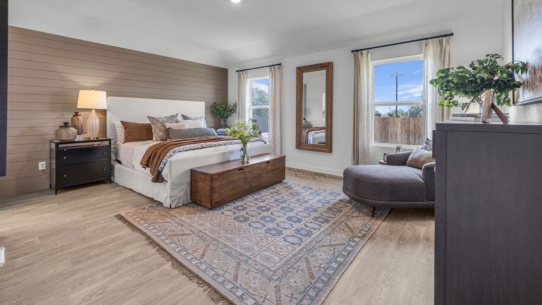 Furnished interior in a model home at Sonoma Oaks in Fredericksburg (Image 28).