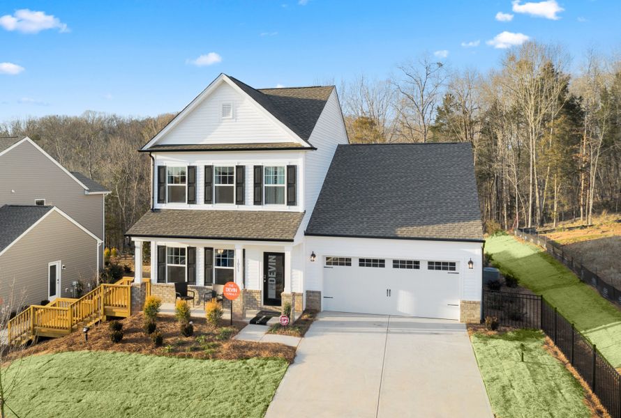 Front exterior of a home in the Haven at Rocky River community, located in Concord, NC (Image 2).