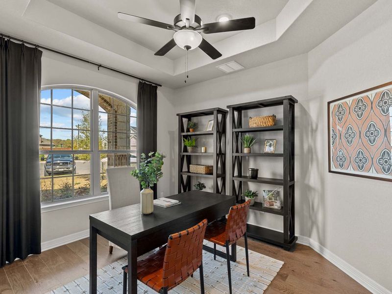 Furnished interior in a model home at Potranco Oaks in Castroville (Image 7).